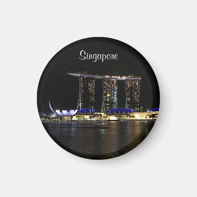Singapore Marina Bay Sands #1 Magnet (Framsidan)