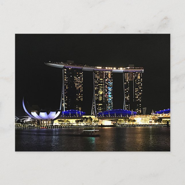 Singapore Marina Bay Sands #1-vykort Vykort (Framsida)