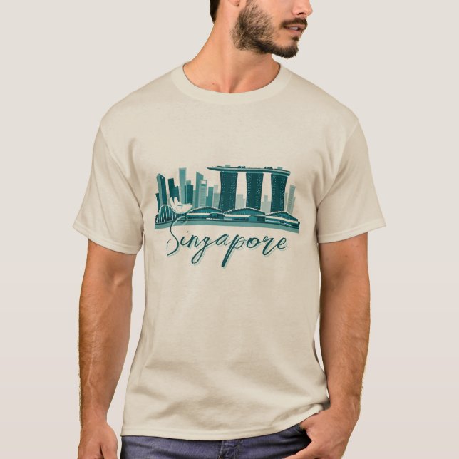 Singapore Marina Bay Sands T Shirt (Framsida)