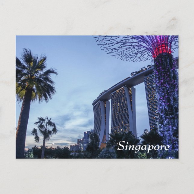 Singapore Marina Bay Sands vykort (Framsida)