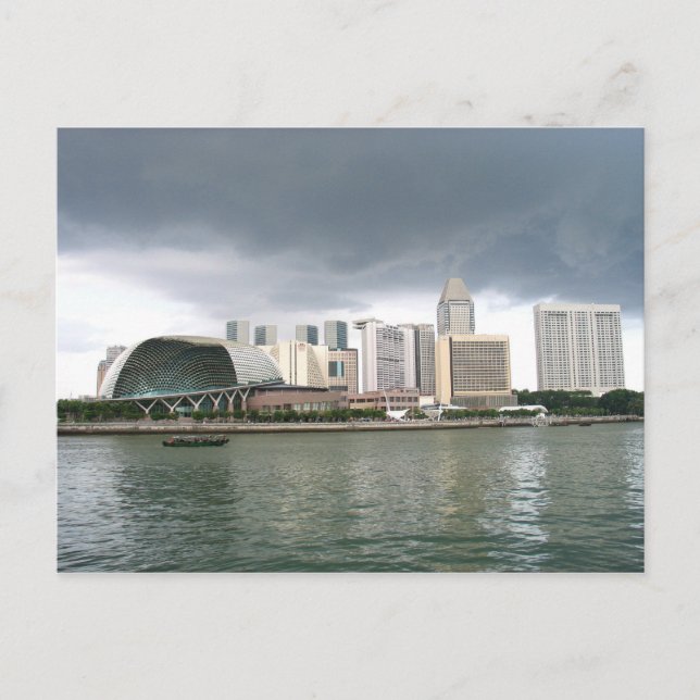 Singapore Marina Bay Vykort (Framsida)