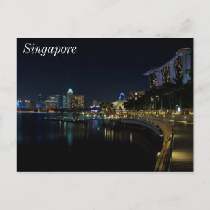 Singapore Marina Bay Walkway Vykort