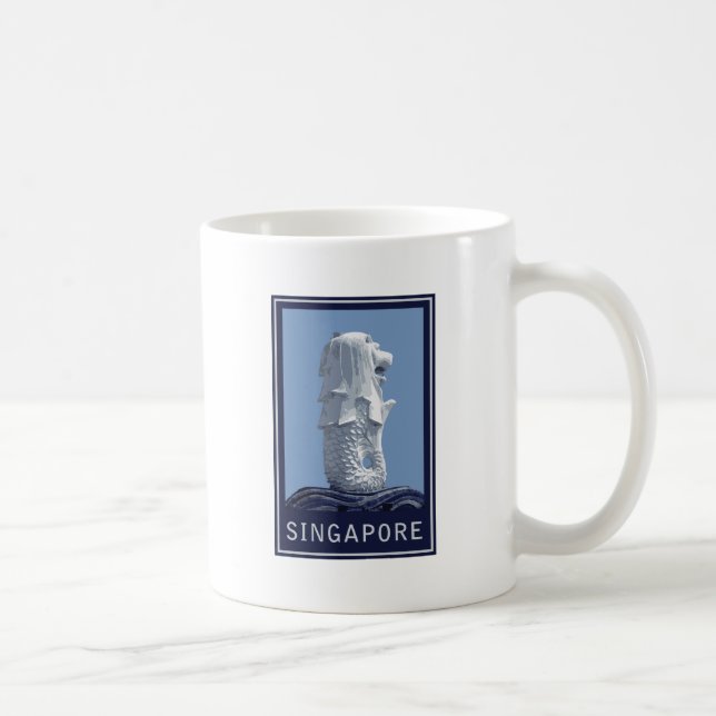 Singapore Merlion Kaffemugg (Höger)