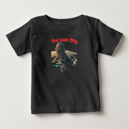 Singapore Merlion Lejonstaden Svart Baby T-Shirt