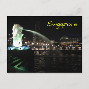 Singapore Merlion Vykort
