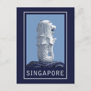 Singapore Merlion Vykort