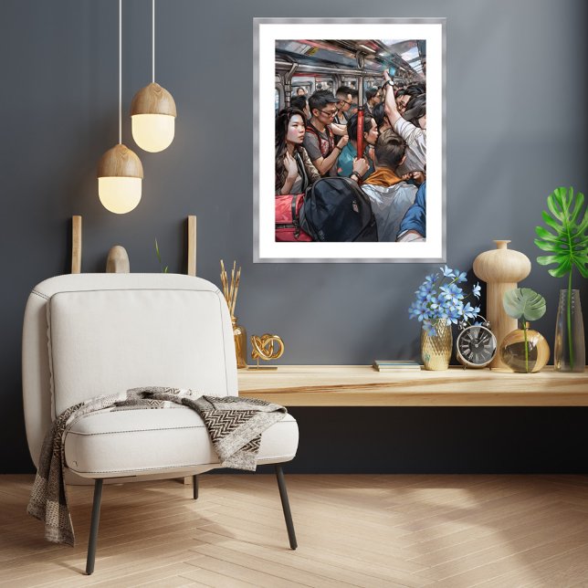 Singapore MRT - Archival Art Print Poster (Singapore MRT Art Print)