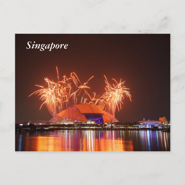 Singapore National Stadium Vykort (Framsida)
