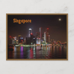 Singapore natt vykort