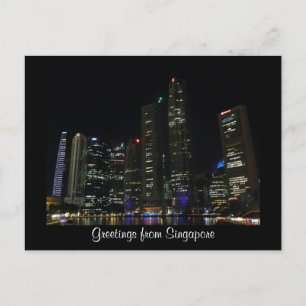 singapore natt vykort