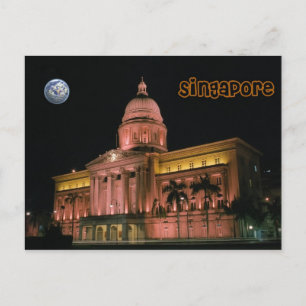 Singapore nattljus vykort