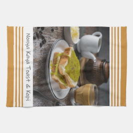 Singapore Nonya Kaya Toast & Kopi Kitchen Towel Kökshandduk
