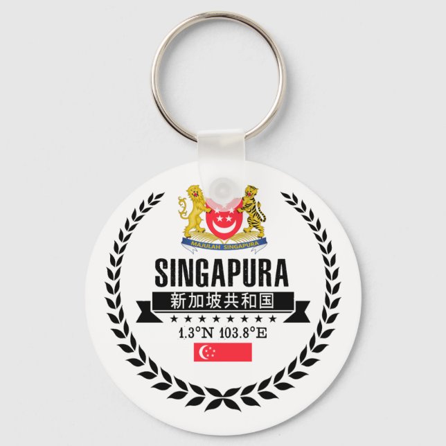 Singapore Nyckelring (Framsida)