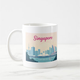 Singapore Pastel Travel Design Kaffemugg