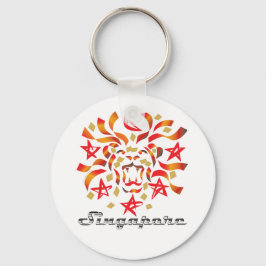 Singapore Patriot (Lejona staden) Nyckelring