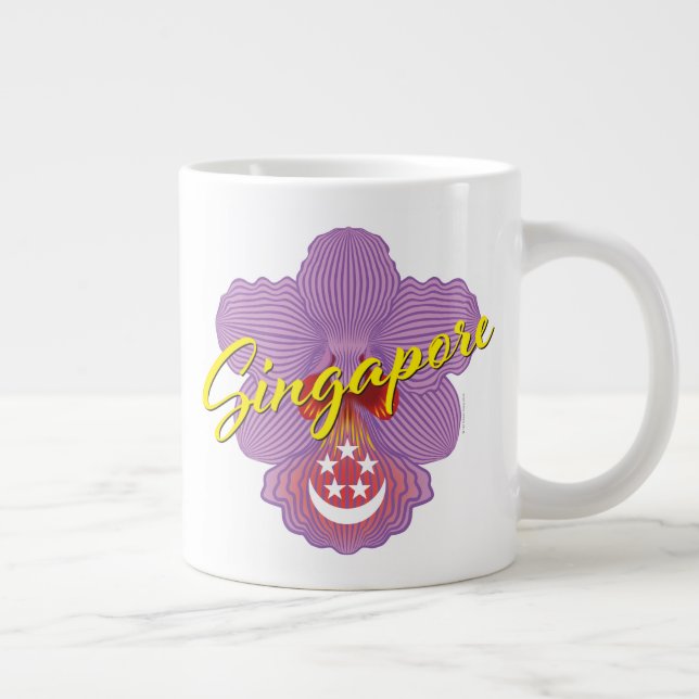 Singapore Patriot (Orchid) Jumbo Mugg (Höger)