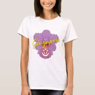 Singapore Patriot Orchid T Shirt