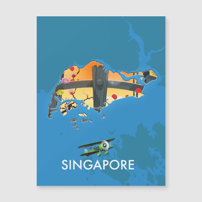 Singapore reskarta (Framsida)