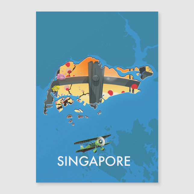 Singapore reskarta (Framsida)