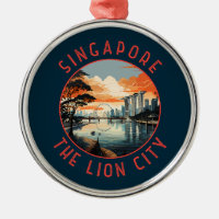 Singapore Retro Distress Circle