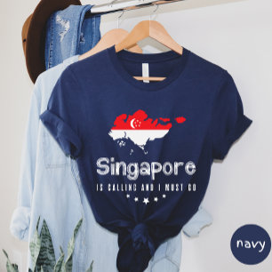 Singapore ringer och jag måste gå till T-shirt