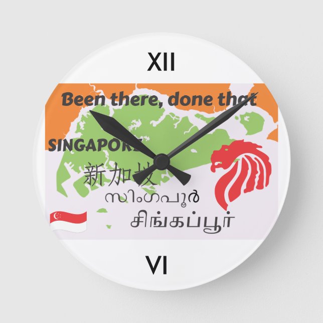 Singapore Rund Klocka (Framsida)