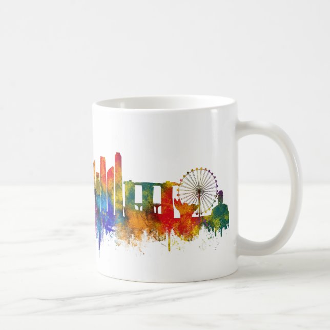 Singapore Skyline Kaffemugg (Höger)