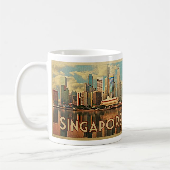 Singapore Skyline Kaffemugg (Vänster)