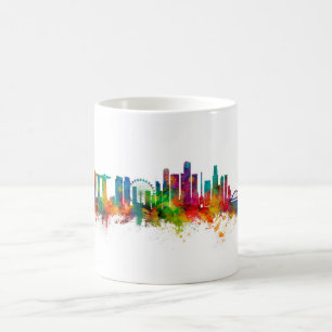Singapore Skyline Kaffemugg