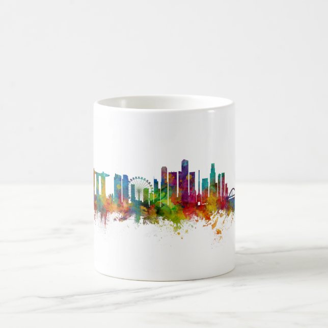 Singapore Skyline Kaffemugg (Center)