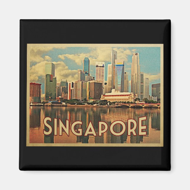 Singapore Skyline Magnet (Framsidan)