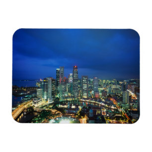 Singapore Skyline på natten, Singapore Magnet
