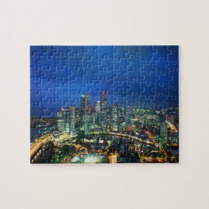 Singapore Skyline på natten, Singapore Pussel