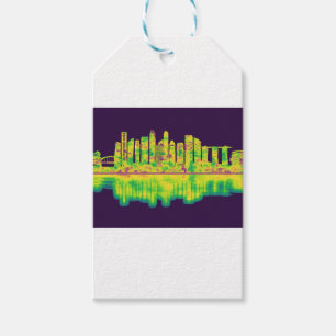 Singapore Skyline Presentetikett