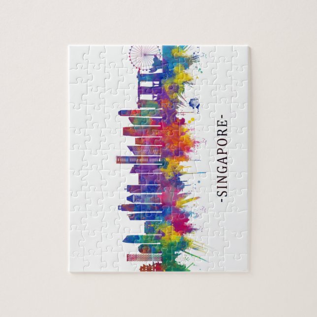 Singapore Skyline Pussel (Vertikal)