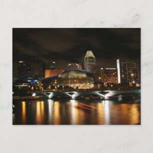 Singapore-skyline Vykort
