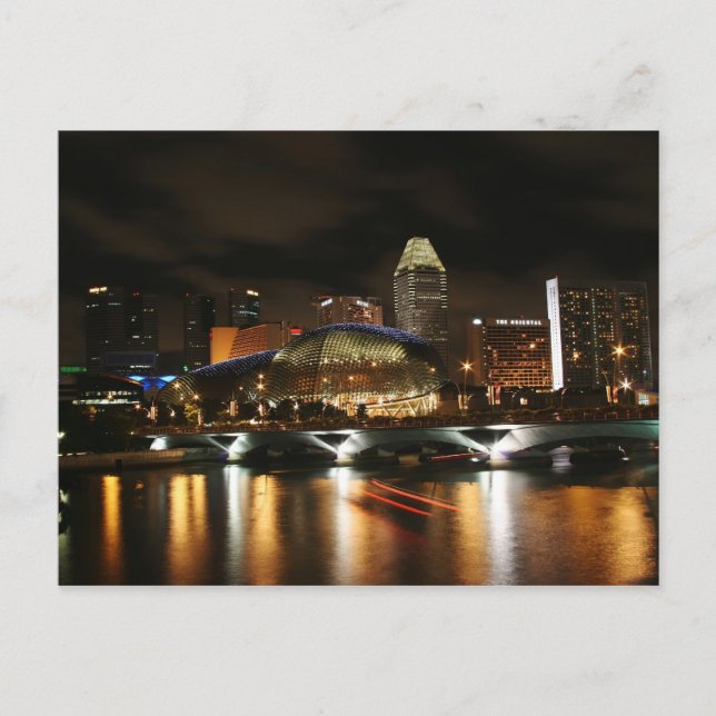 Singapore-skyline Vykort (Framsida)