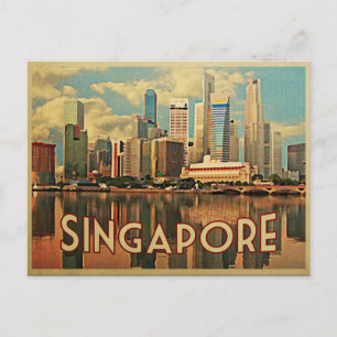 Singapore Skyline Vykort