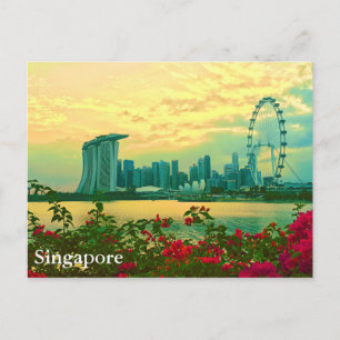 Singapore Skyline Vykort