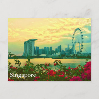 Singapore Skyline Vykort