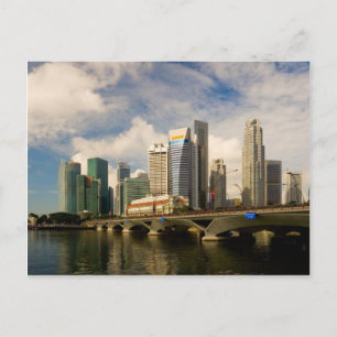 Singapore-skyline Vykort