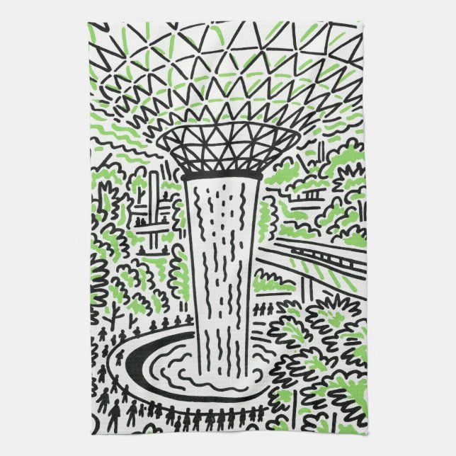 Singapore Souvenir Kökshandduk (Vertikal)