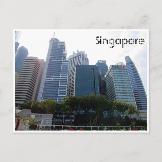 Singapore stad vykort (Framsida)