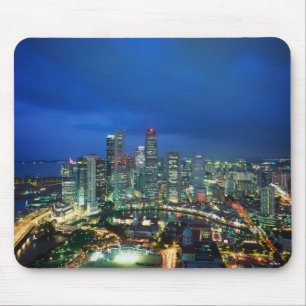 Singapore stadsbild på natten, Singapore Musmatta