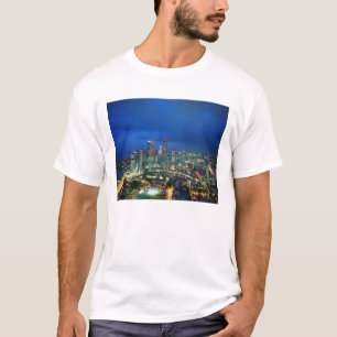 Singapore stadsbild på natten, Singapore Tee