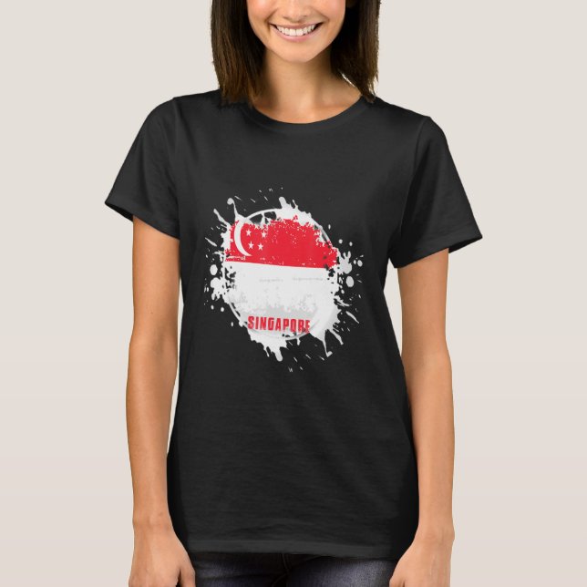 Singapore Stänk T Shirt (Framsida)
