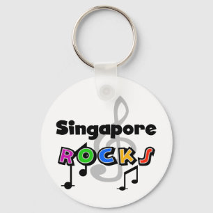 Singapore stenar nyckelring