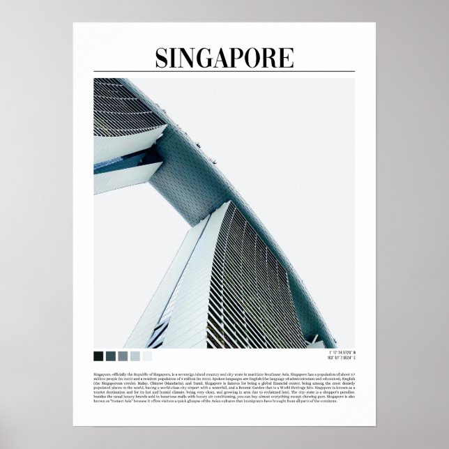 Singapore - Sydasien Poster (Framsidan)
