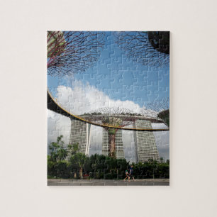 Singapore - trädgård vid fjärd- och pussel