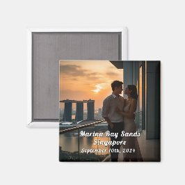Singapore Travel Anpassningsbar Photo Souvenir Mag Magnet